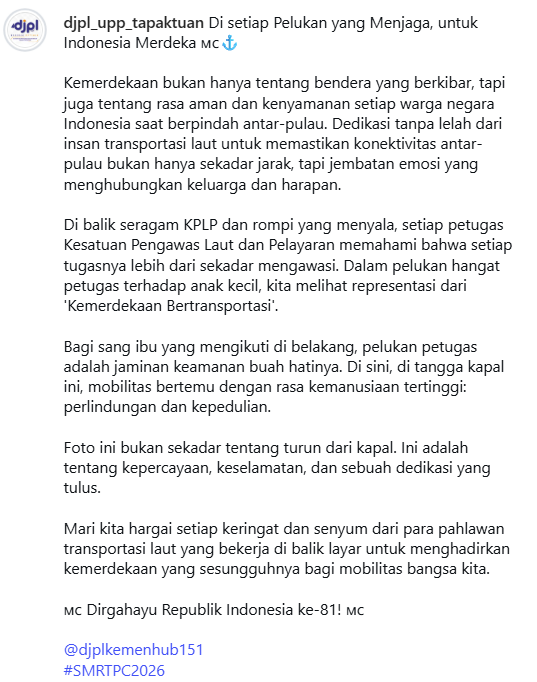 UPP Kelas III Tapaktuan Terpilih sebagai 5 Karya Inspiratif SMRT Photo Challenge&nbsp;